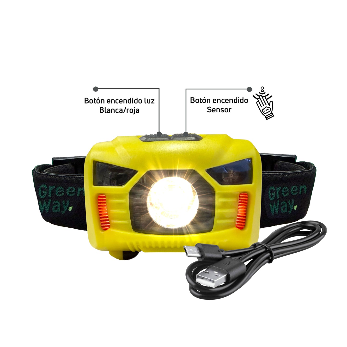 Linterna Greenway LED con Sensor X