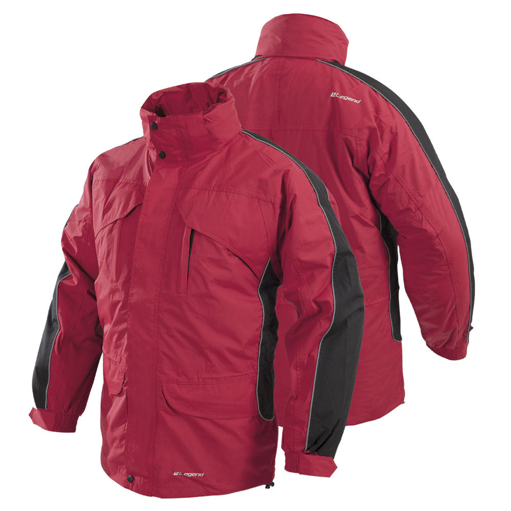 Parka Legend Polar Desmontable Rojo/Negra – Apro Seguridad Industrial