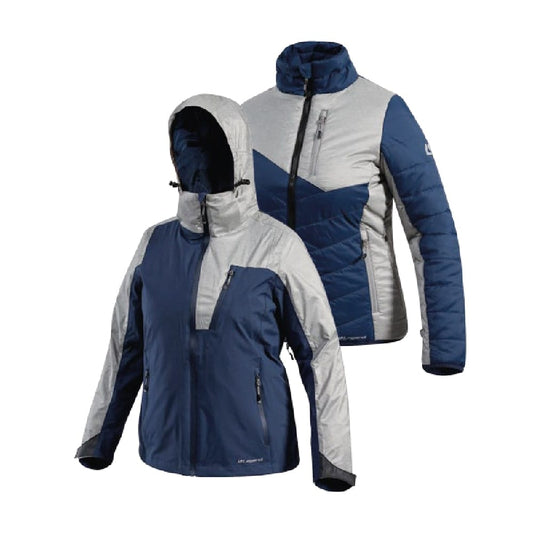 Parka Legend Desmontable Elbrus Mujer Azul/Gris