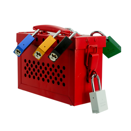 Caja de Bloqueo Grupal Aviator A 498 Imp Rojo
