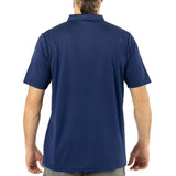 Polera Quebec Cooldry Manga Corta Azul