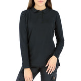 Polera Quebec Cooldry Manga Larga Mujer Negra