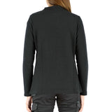 Polera Quebec Cooldry Manga Larga Mujer Negra