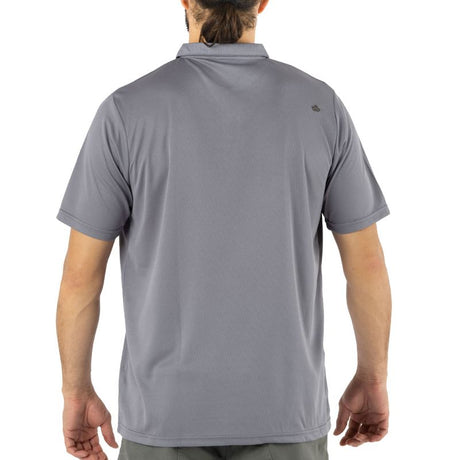 Polera Quebec Cooldry Manga Corta Gris