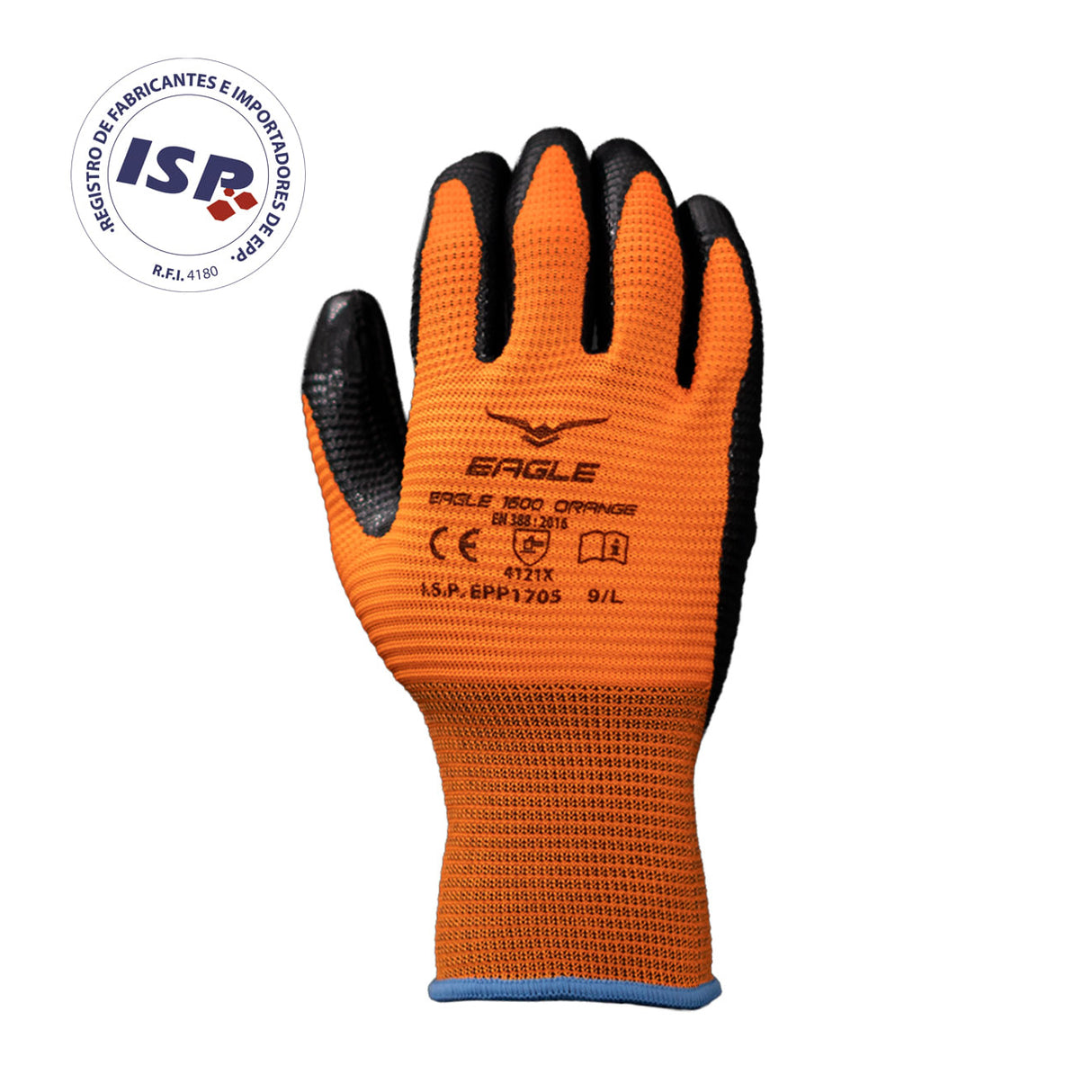 Guante de seguridad Eagle 1600 Naranjo