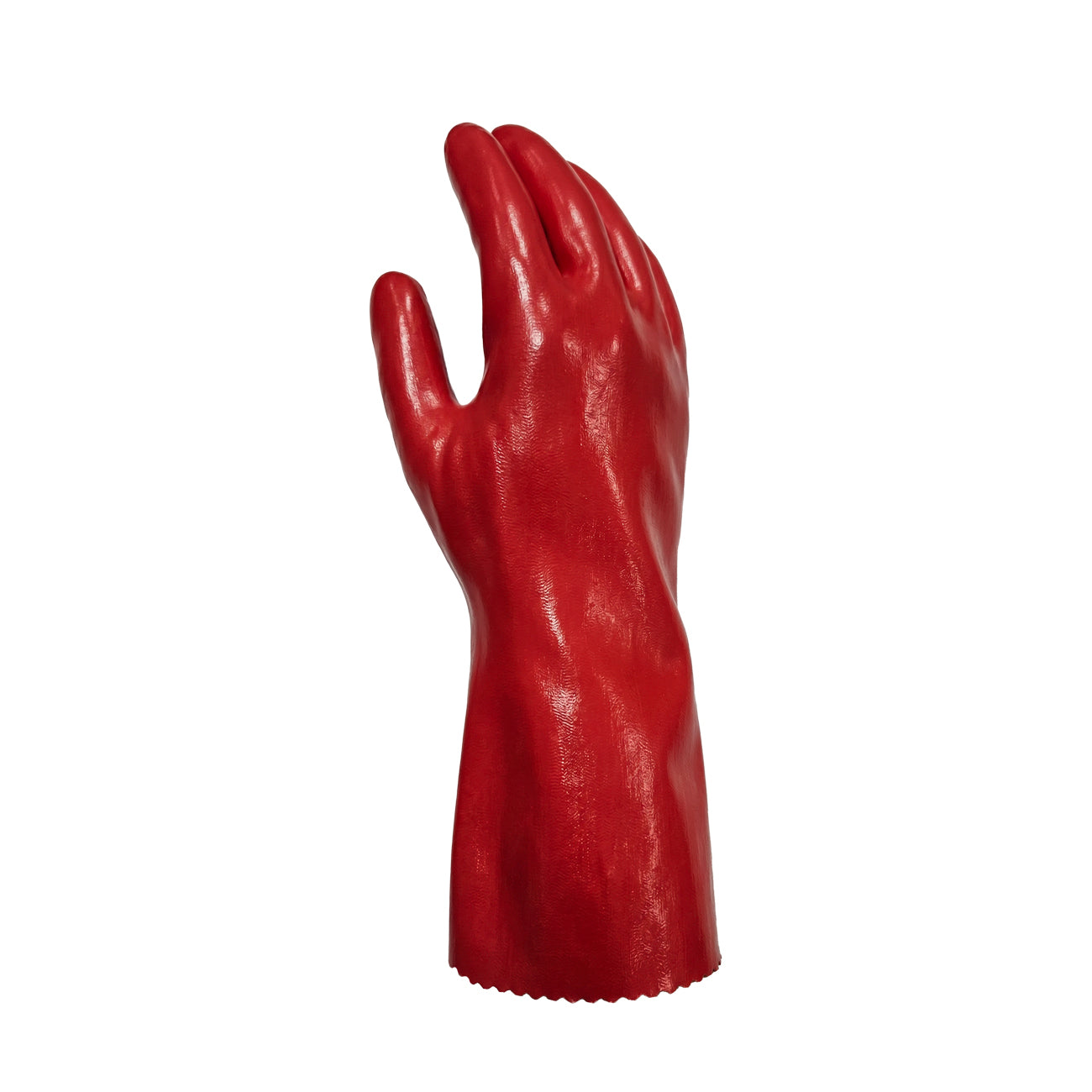 Guante de PVC Liso Rojo GreenWay