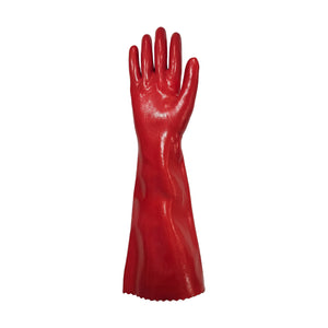 Guante de PVC Liso Rojo GreenWay