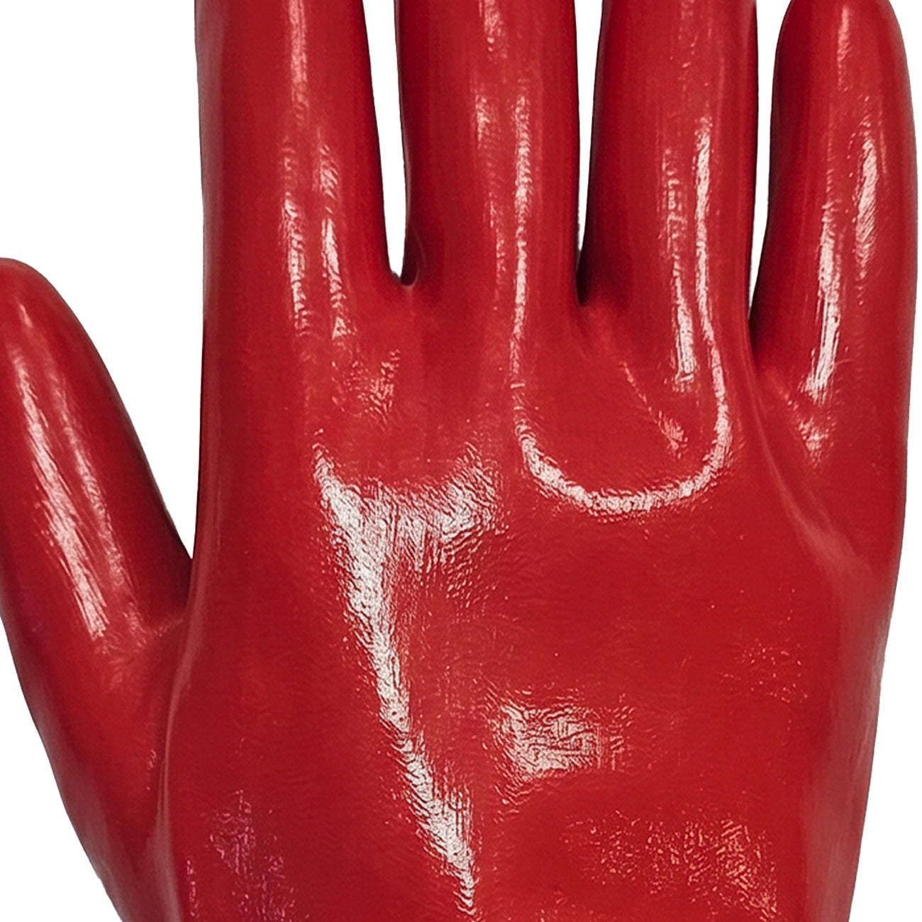 Guante de PVC Liso Rojo GreenWay