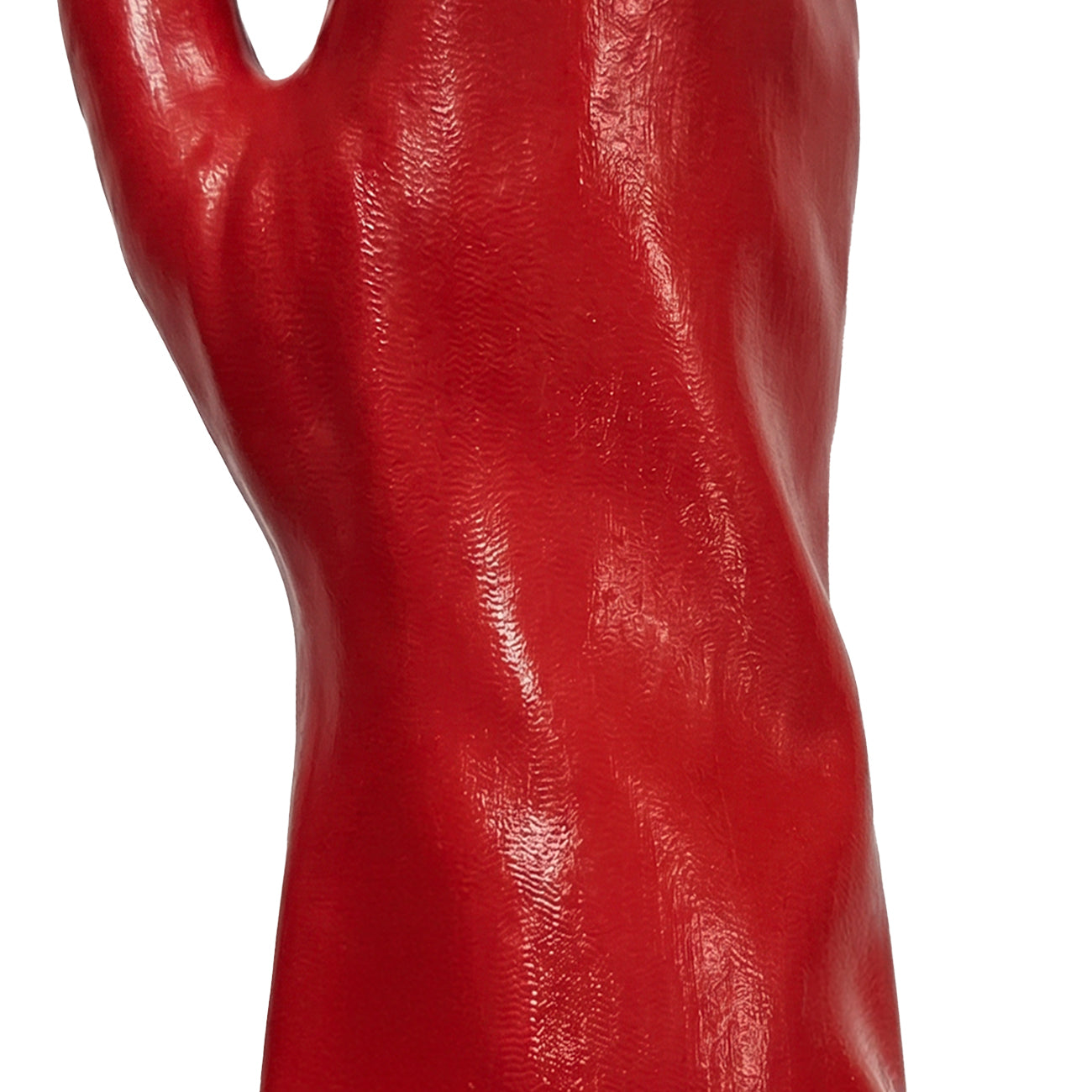 Guante de PVC Liso Rojo GreenWay