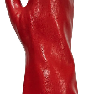 Guante de PVC Liso Rojo GreenWay