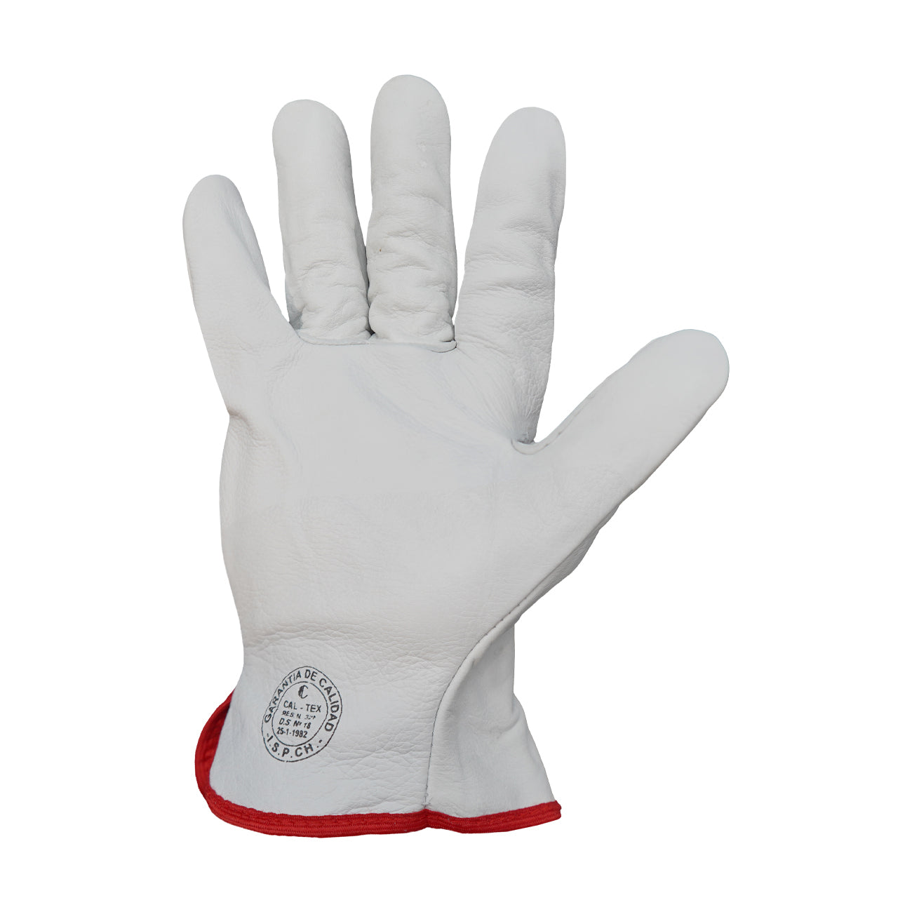 Guantes de Seguridad Cabritilla Cinta Reflectante Sin Forro GreenWay