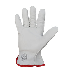 Guantes de Seguridad Cabritilla Cinta Reflectante Sin Forro GreenWay