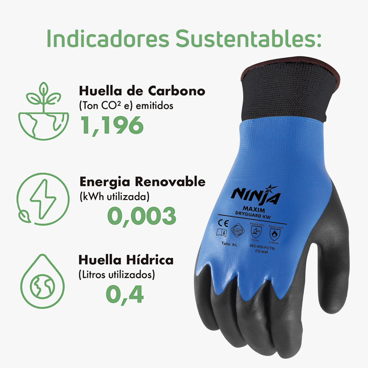 Guantes de seguridad Ninja Maxim Dry Guard