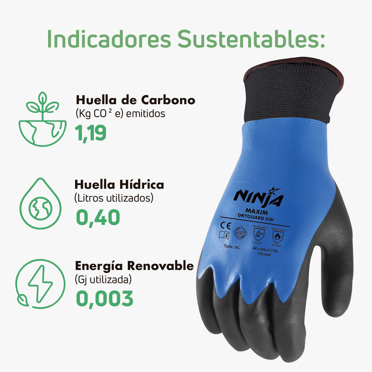 Guantes de Seguridad Ninja Maxim Dry Guard