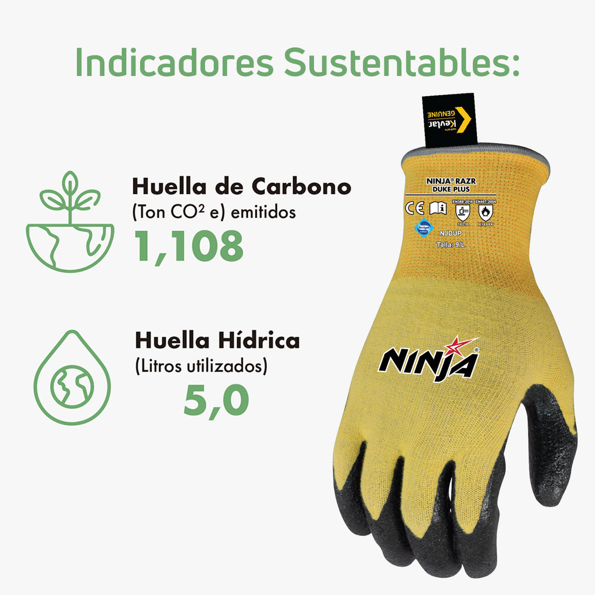 Guantes de seguridad Ninja Duke Plus