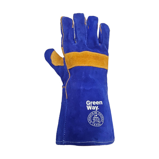 Guantes de Seguridad Soldador Hilo Kevlar Azul GreenWay
