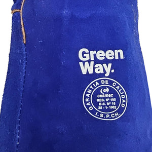 Guantes de Seguridad Soldador Hilo Kevlar Azul GreenWay