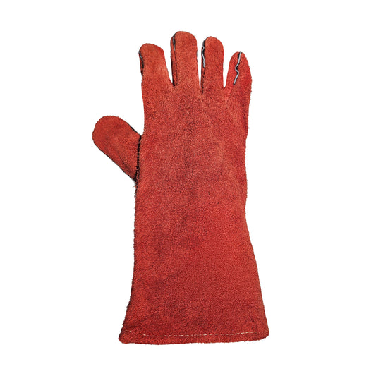 Guante de Seguridad Soldador Descarne Forrado Rojo GreenWay