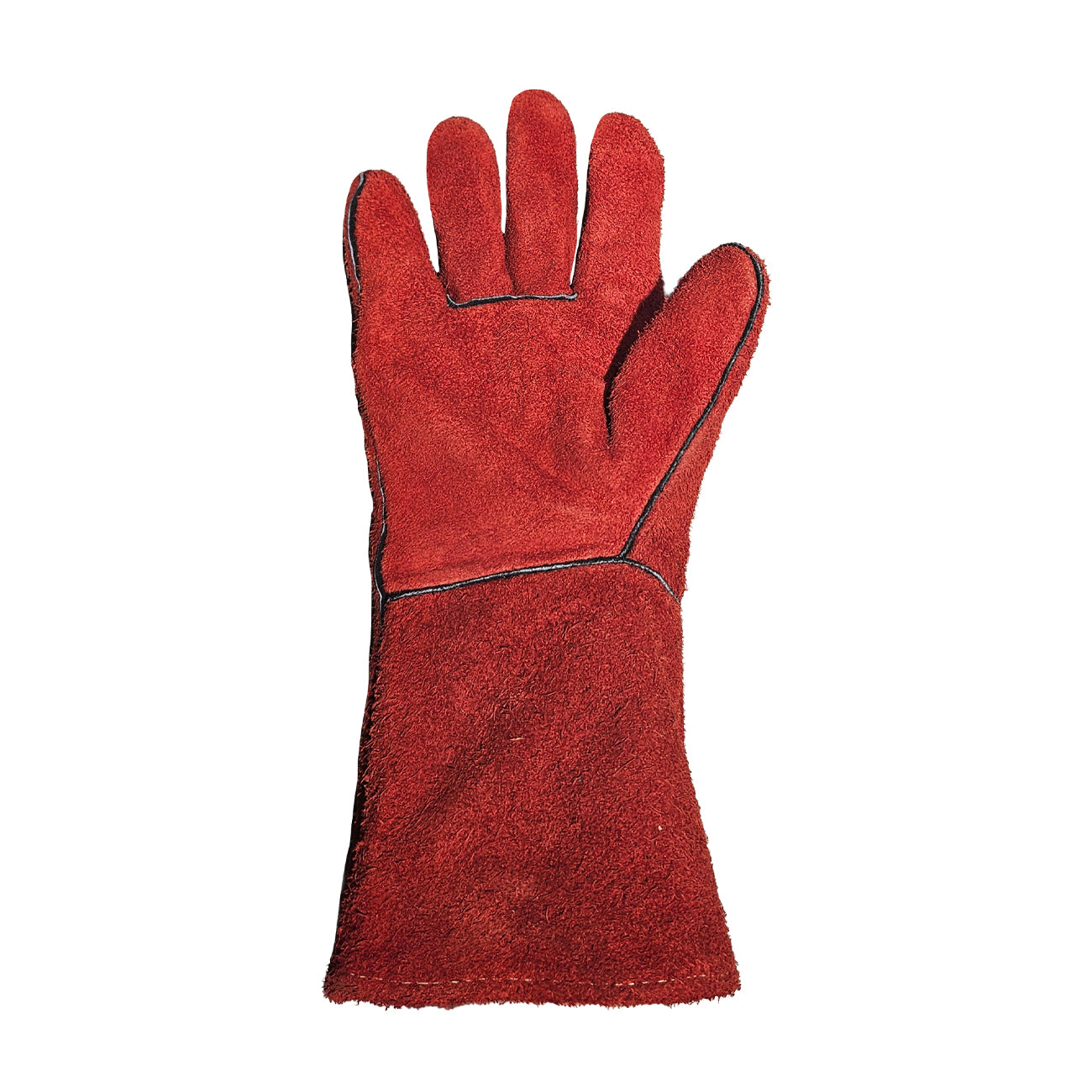 Guante de Seguridad Soldador Descarne Forrado Rojo GreenWay