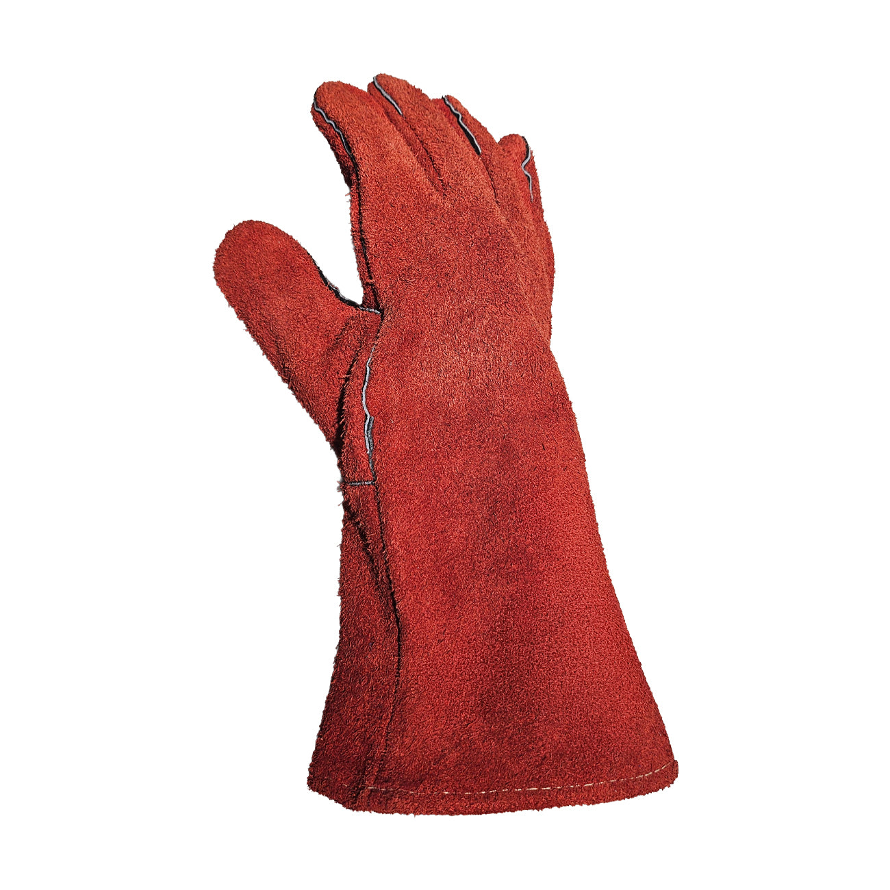 Guante de Seguridad Soldador Descarne Forrado Rojo GreenWay