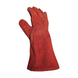 Guante de Seguridad Soldador Descarne Forrado Rojo GreenWay