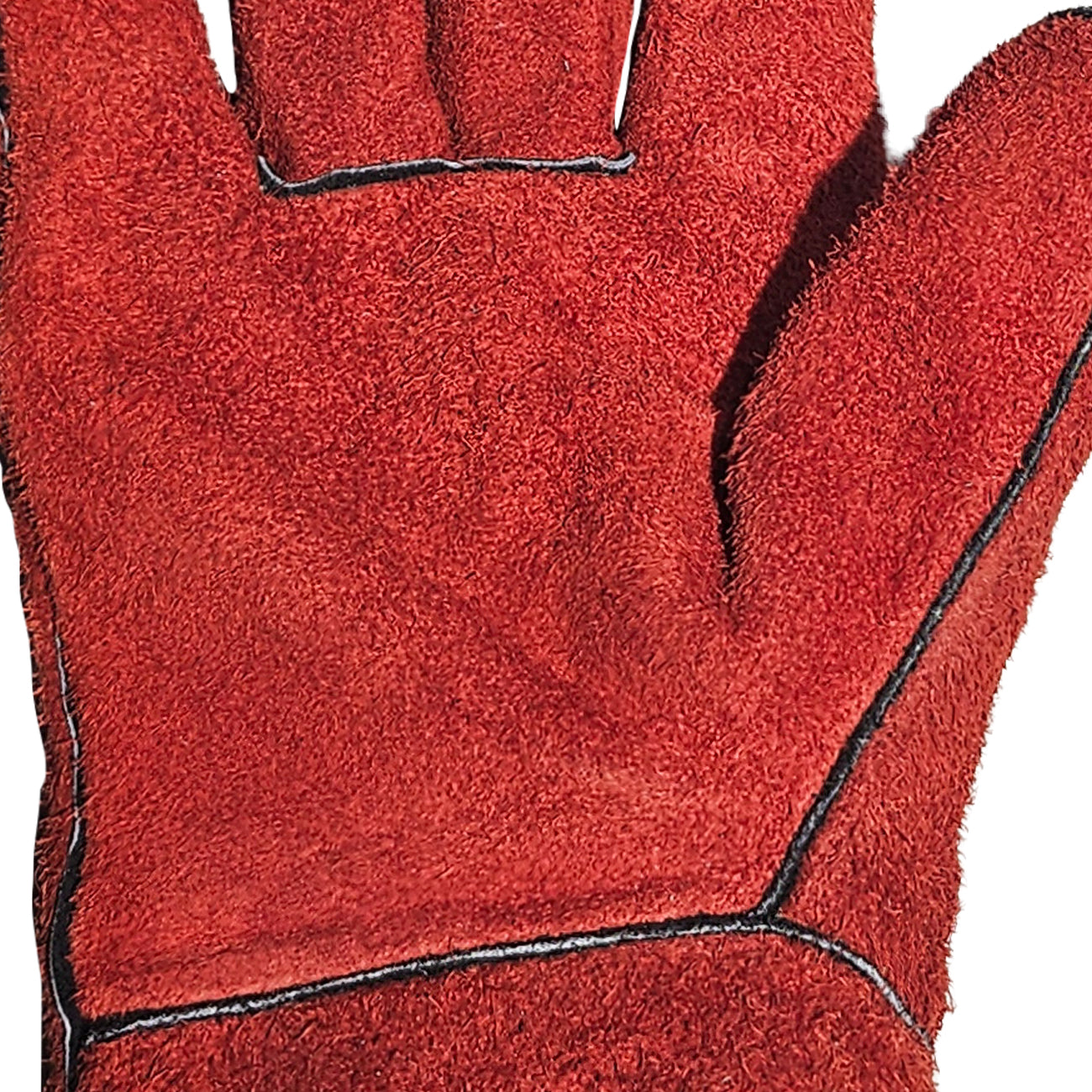 Guante de Seguridad Soldador Descarne Forrado Rojo GreenWay