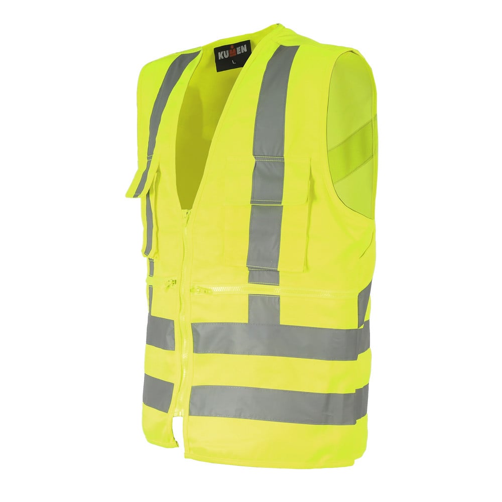 Chaleco Exoset Geo Gabardina 360° Amarillo Fluor