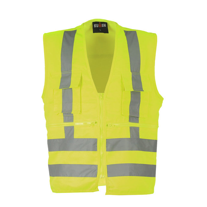 Chaleco Exoset Geo Gabardina 360° Amarillo Fluor