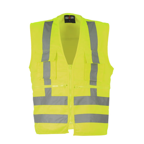Chaleco Exoset Geo Gabardina 360° Amarillo Fluor