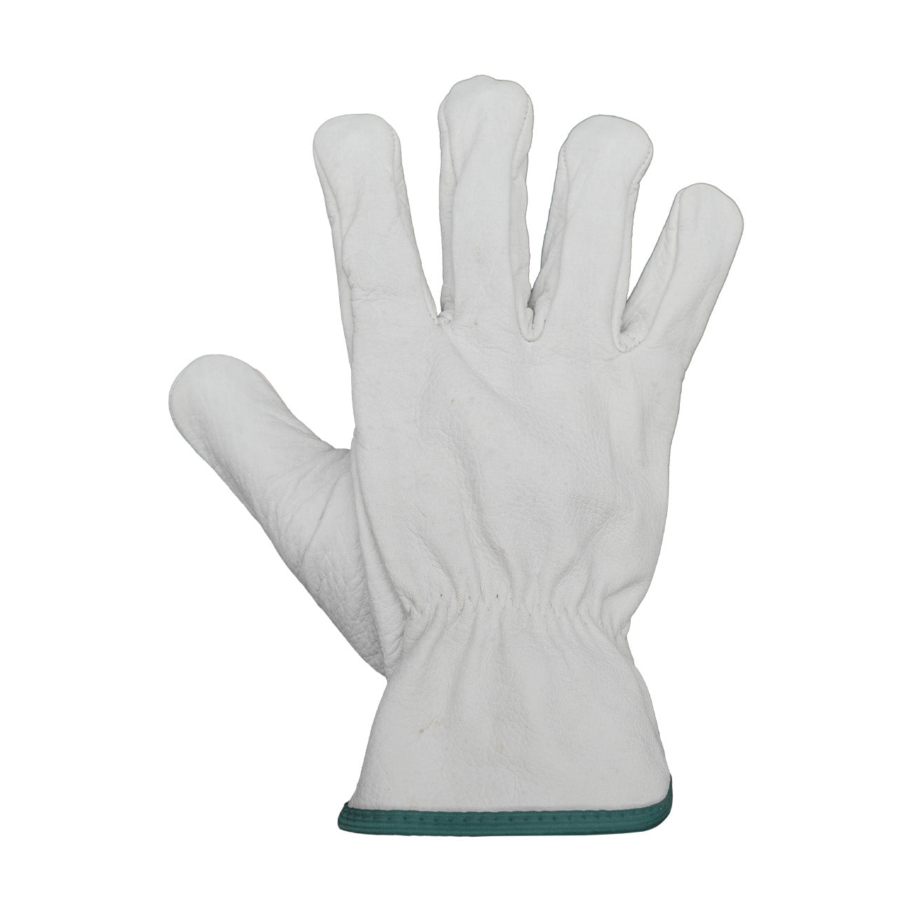 Guantes de Cabritilla Sin Forro Ribete Verde GreenWay