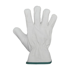 Guantes de Cabritilla Sin Forro Ribete Verde GreenWay