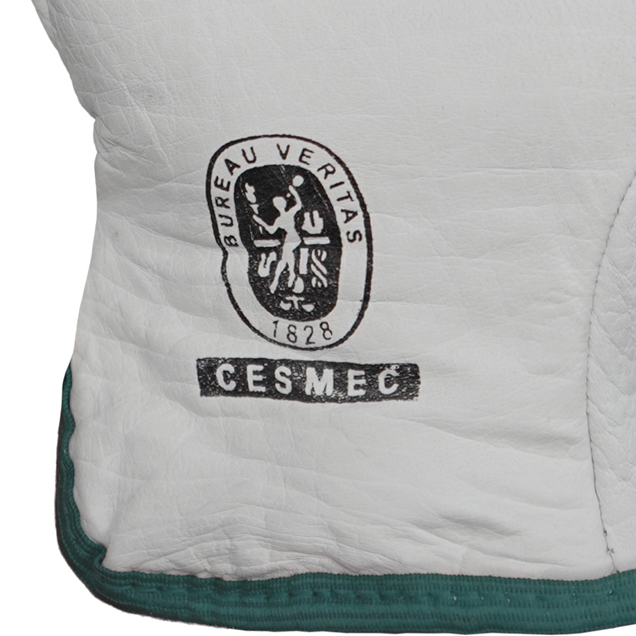 Guantes de Cabritilla Sin Forro Ribete Verde GreenWay