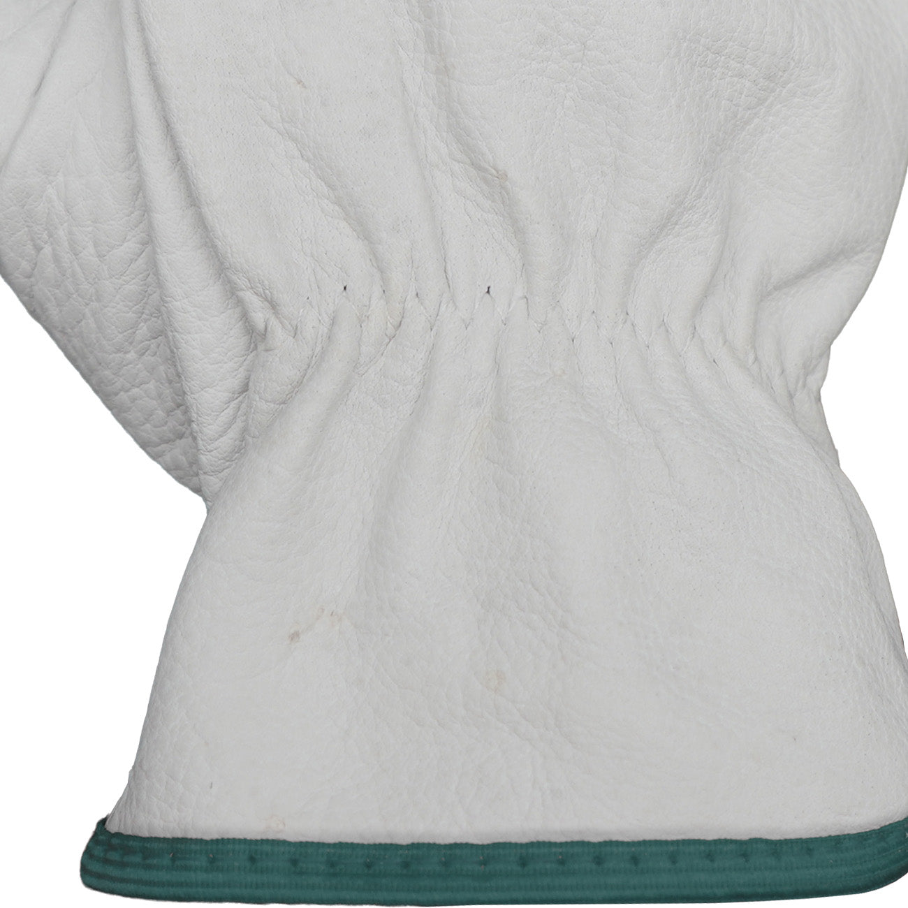 Guantes de Cabritilla Con Forro Ribete Verde GreenWay