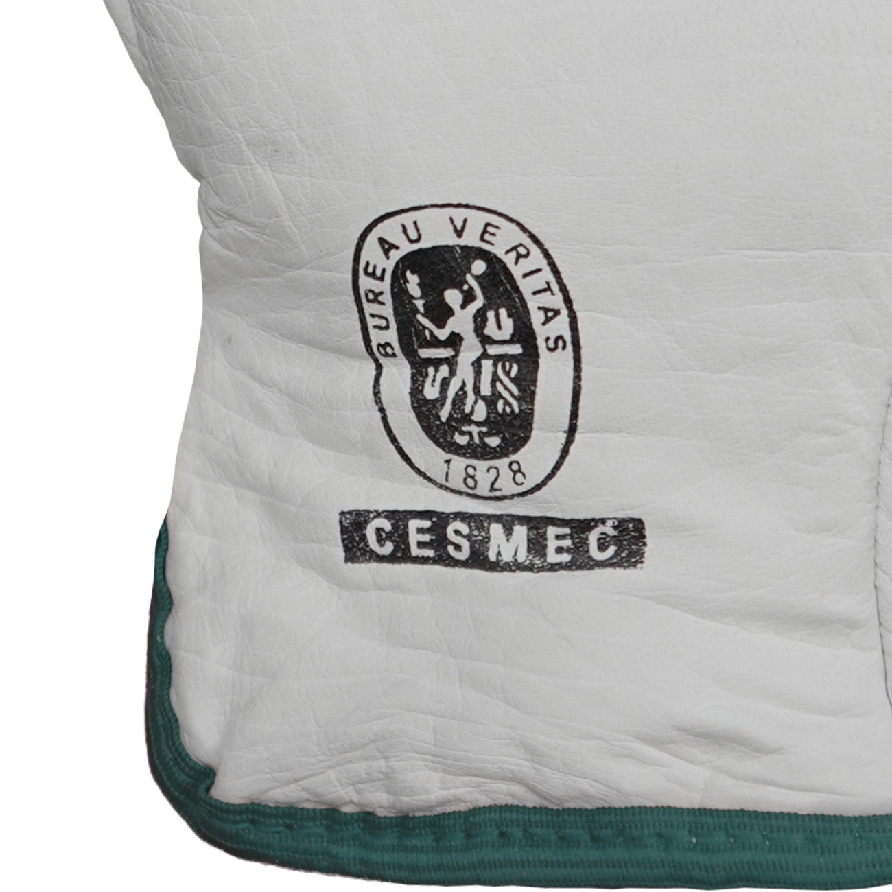 Guantes de Cabritilla Con Forro Ribete Verde GreenWay