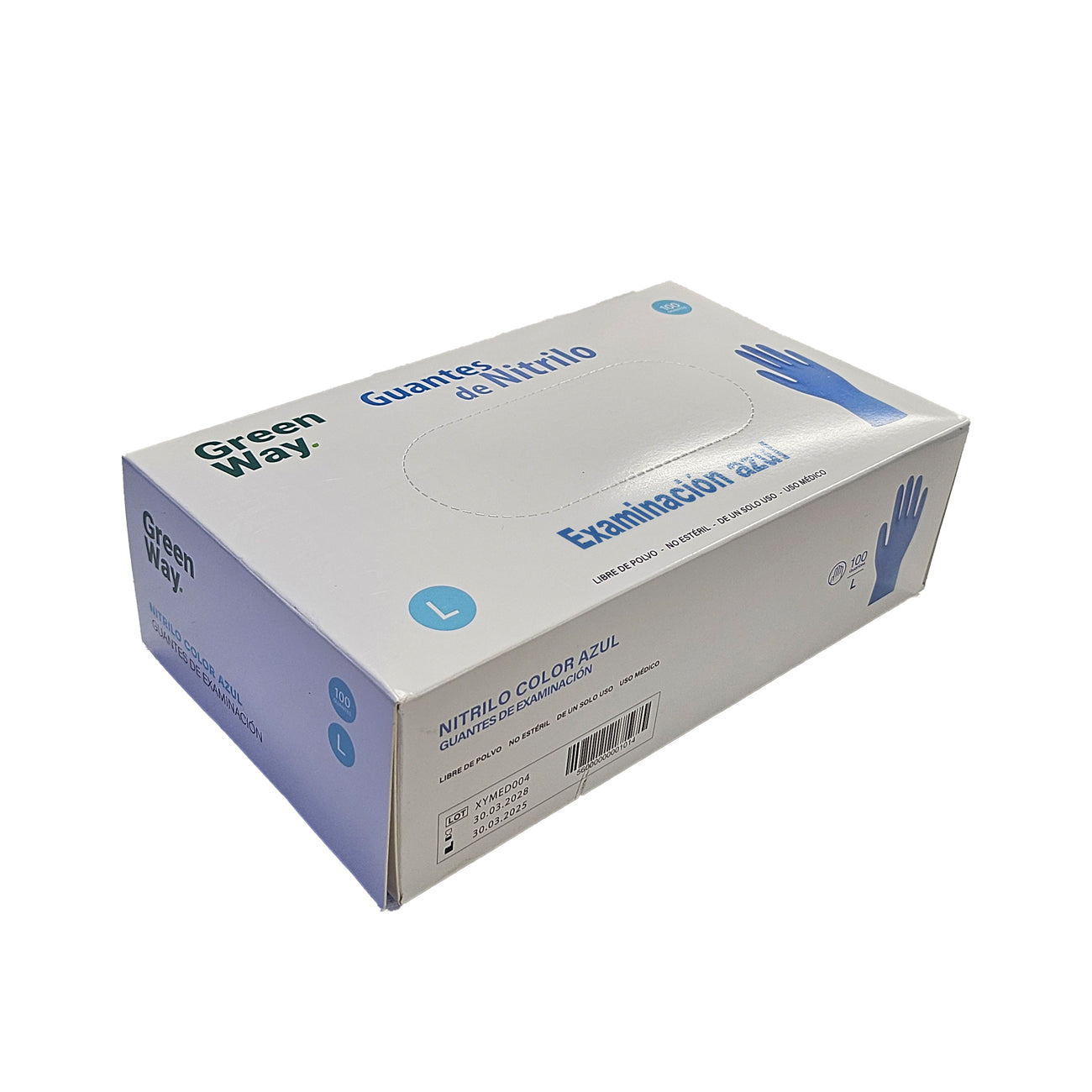 Guantes Greenway Examen Nitrilo Desechable - 100 unidades