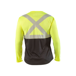 Polera Hardowrk Reflectiva Hw Manga Larga Amarillo Fluor