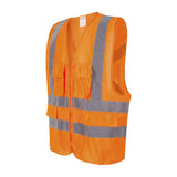 Chaleco Exoset Reflectante Supervisor Naranjo Fluor