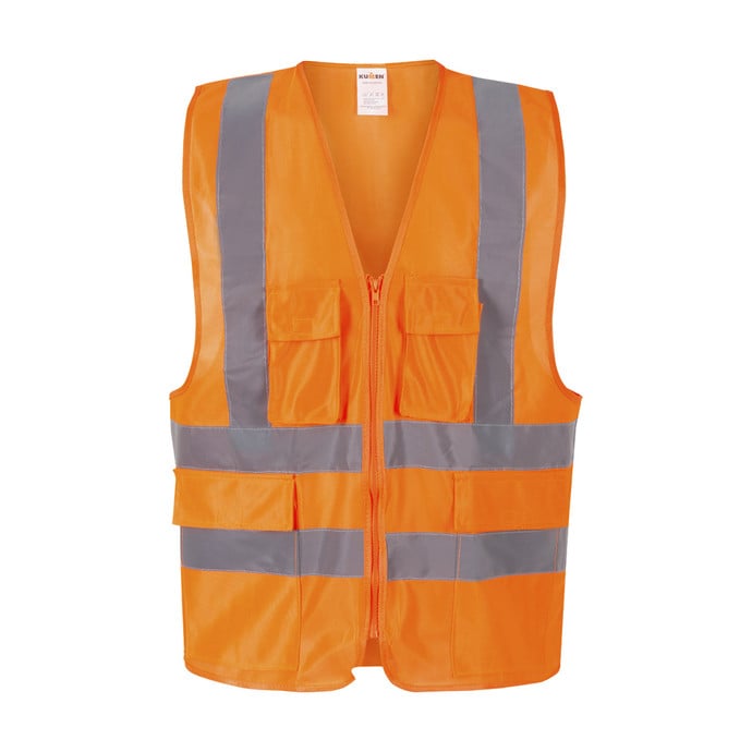 Chaleco Exoset Reflectante Supervisor Naranjo Fluor