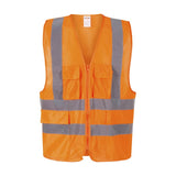 Chaleco Exoset Reflectante Supervisor Naranjo Fluor