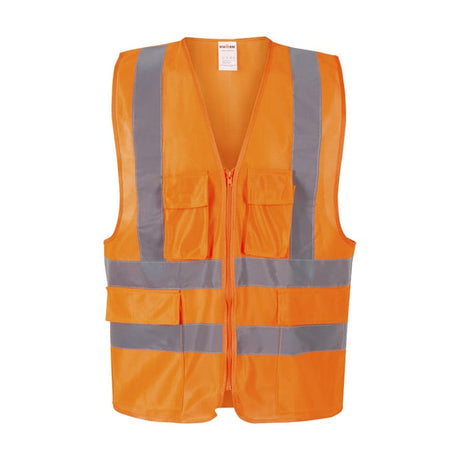 Chaleco Exoset Reflectante Supervisor Naranjo Fluor