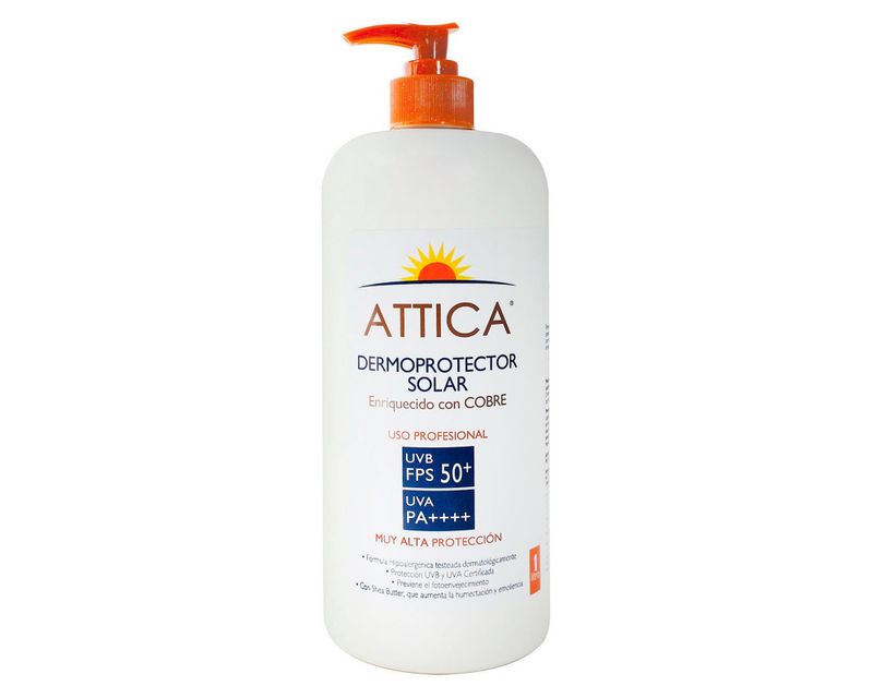 Protector Solar Attica Fps 50+ 1 Lt