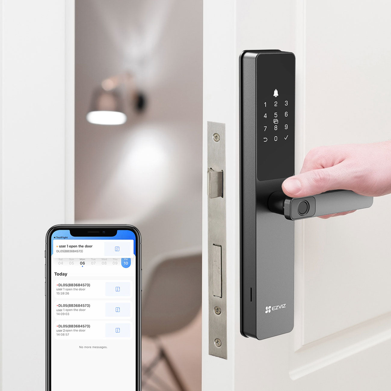 Cerradura Inteligente EZVIZ DL05 con Huella Digital