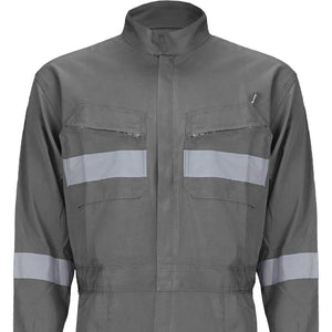 Buzo Black Wolf Piloto Poplin con Cinta Reflectante Gris