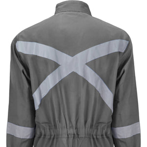 Buzo Black Wolf Piloto Poplin con Cinta Reflectante Gris