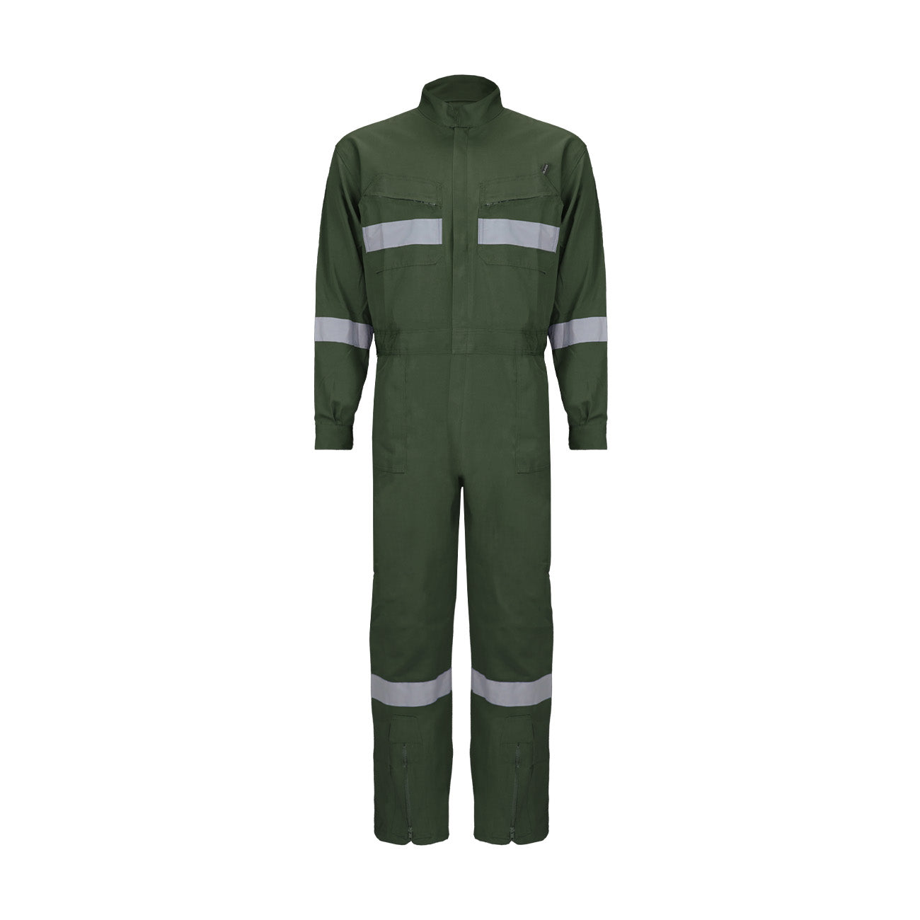 Buzo Black Wolf Piloto Poplin con Cinta Reflectante Verde