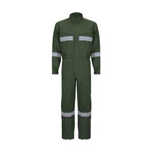 Buzo Black Wolf Piloto Poplin con Cinta Reflectante Verde