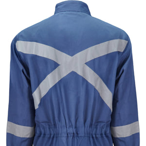 Buzo Black Wolf Piloto Poplin con Cinta Reflectante Azul