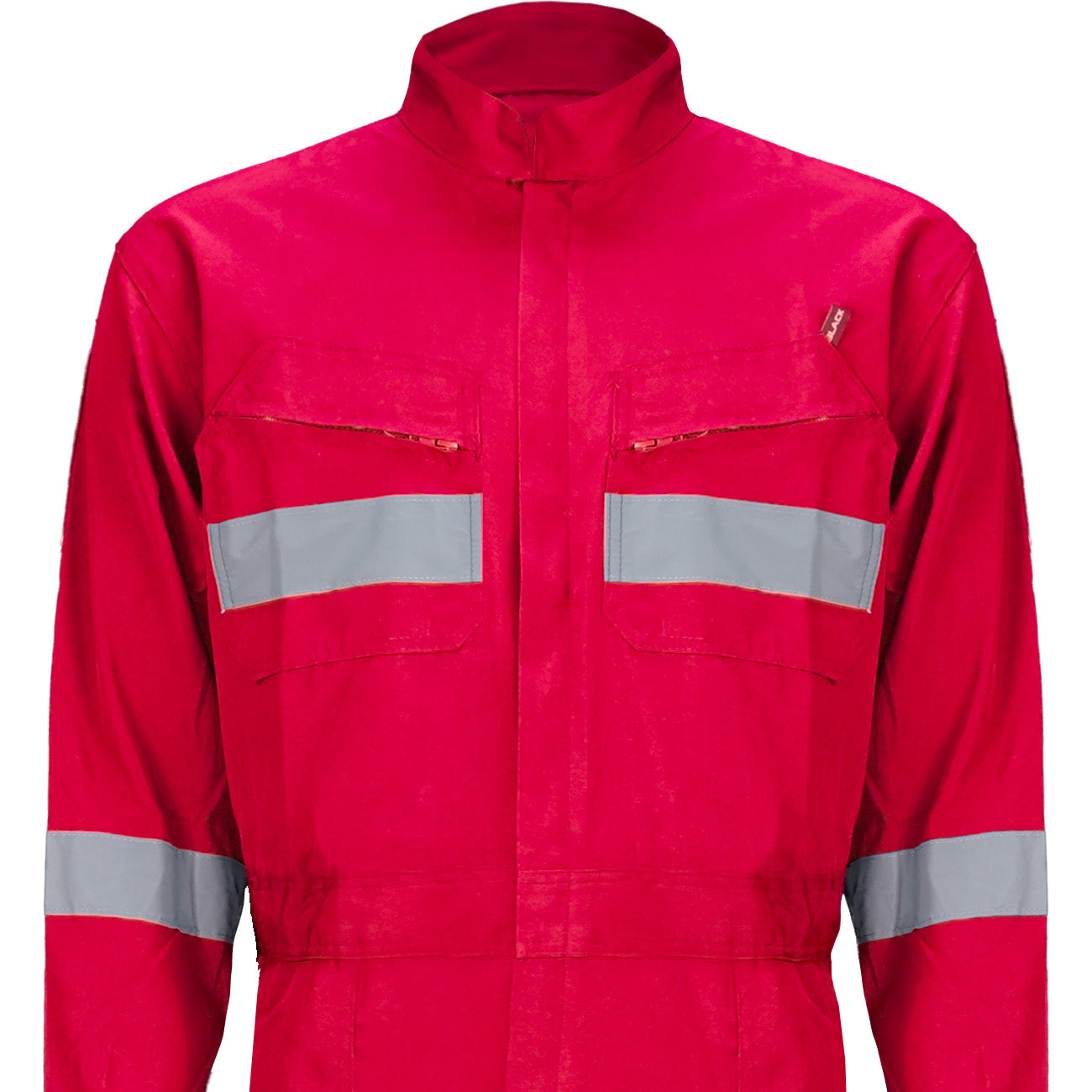 Buzo Black Wolf Piloto Poplin con Cinta Reflectante Rojo