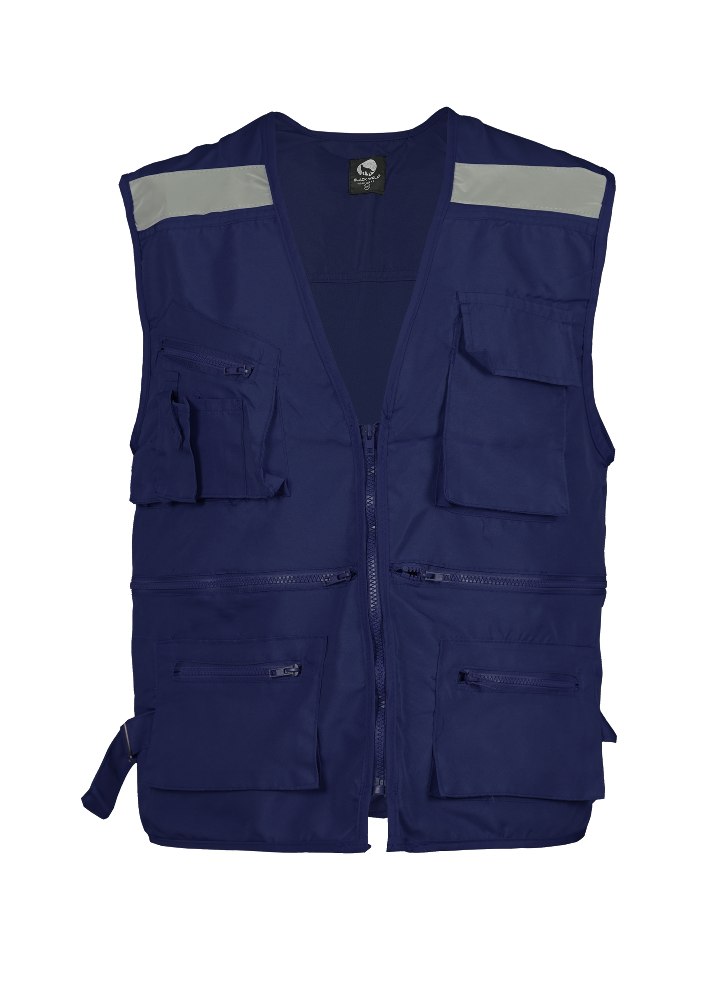 Chaleco Black Wolf Geo Poplin Azul Con Reflectante