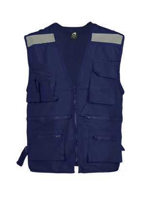 Chaleco Black Wolf Geo Poplin Azul Con Reflectante